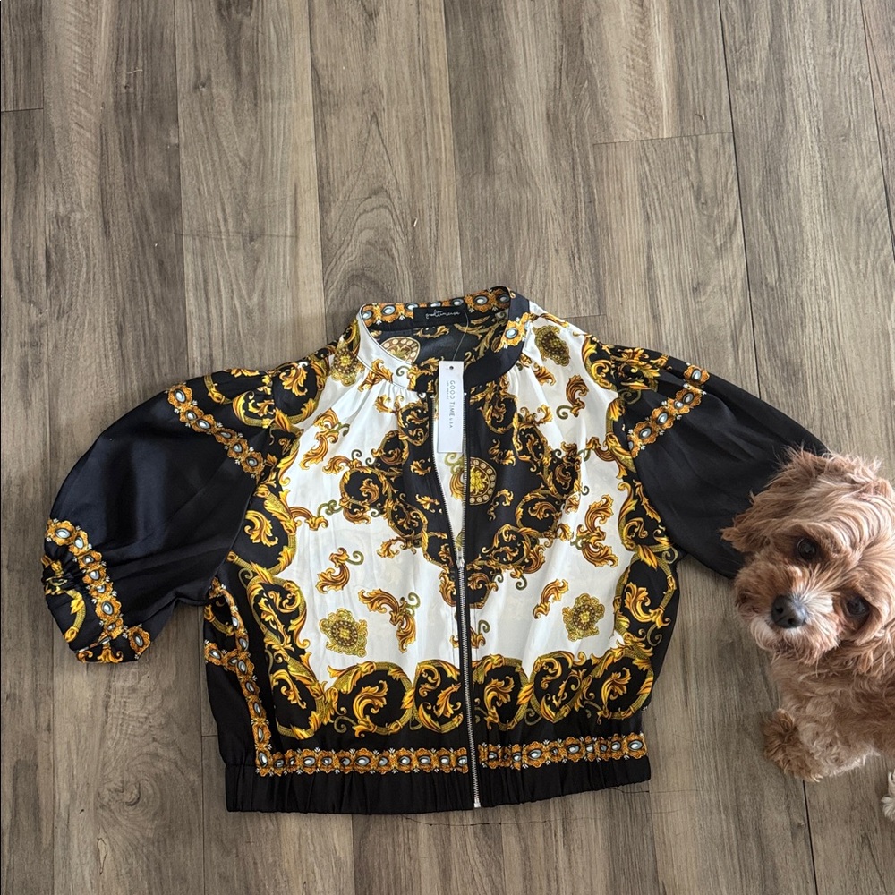 Black and Gold Baroque Jacket